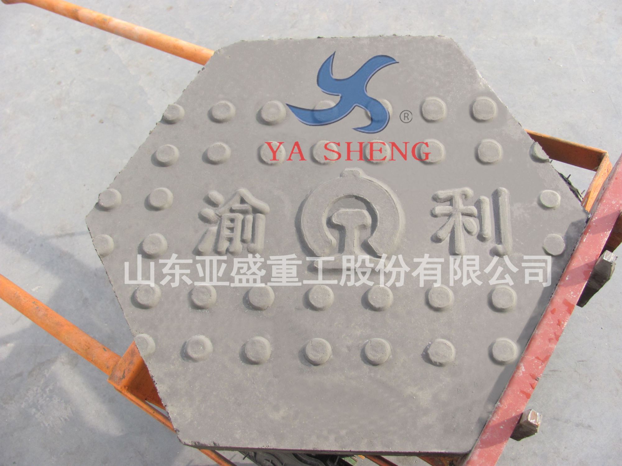 Chongqing Dazu use LZYB-2 molding machine to produce hexagonal blocks