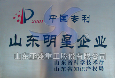 Chinese patent Shandong star enterprise